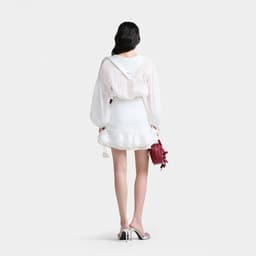 Thumbnail Dear José - Đầm sơ mi tay phồng LOVE AT FIRST SIGHT trắng 2