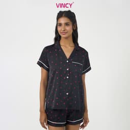 Thumbnail Bộ Đồ Shorts Vải Satin Vincy BSS108W22 1