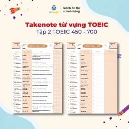 Thumbnail Takenote 2500 từ vựng TOEIC từ 0-700+, có ví dụ, phiên âm, ô luyện chữ - Nhà sách Ôn Luyện 4