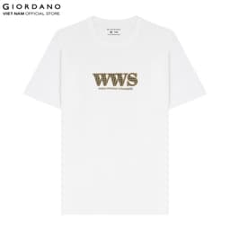 Thumbnail GIORDANO Áo Thun Nam Ngắn Tay In Logo 01094308 1
