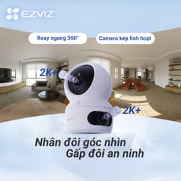 Thumbnail Camera WIFI EZVIZ H7C 4MP & 4MP Ống kính kép liên kết thông minh, Quay quét toàn diện, Đàm thoại 2 chiều 2