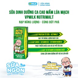 Thumbnail Sữa ca cao mầm lúa mạch đen VPMilk Nutrimalt 180ml (thùng 48 hộp) 3