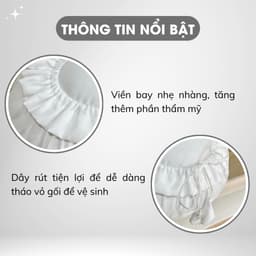 Thumbnail Vỏ Gối Ôm Trắng Sọc 3F A Concept Decor Bao Áo Gối Ôm 35x100cm Vỏ Gối Ôm Cotton Bền Đẹp Sang Trọng chuẩn khách sạn 5 sao 3