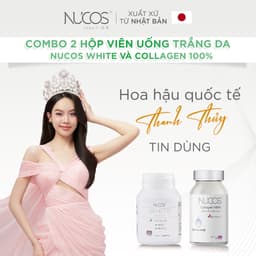 Thumbnail TPBVSK Combo Trắng Da Chống Lão Hoá Viên Uống Nucos White Hộp 60Viên, Nucos Collagen 100% Hộp 90Viên 2