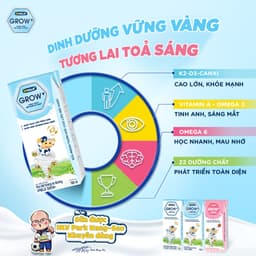 Thumbnail Sữa Tiệt Trùng VPMilk Grow+ Vị Dâu 110ml Cho Bé Từ 1 Tuổi (4 hộp x 6) 4