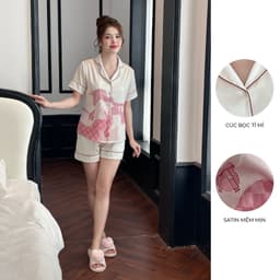 Thumbnail BỘ MẶC NHÀ ZAM - TCDA69 - BỘ NGẮN TAY QUẦN ĐÙI  NGỰA KẺ HỒNG 2