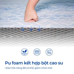 Thumbnail Nệm Foam Aroma Luxury, Nệm Êm Ái, Thoáng Khí, Đàn Hồi Tốt, Bảo Hành Xẹp Lún 10 Năm 3