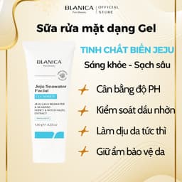 Thumbnail Sữa rửa mặt chứa nước biển sâu Jeju BLANICA Jeju Sea Water Facial Cleanser giúp làm sạch sâu dịu nhẹ dạng gel 120g 1