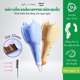 Thumbnail Máy Uốn Tóc Xoăn Sóng Hippee NANOMAX D33 Size 32 Dùng Cho Tóc Ngắn Và Tóc Dài, Làm Nóng Nhanh, Tắt Nguồn Thông Minh 1