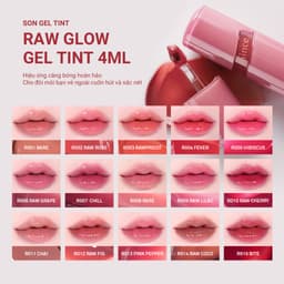 Thumbnail Son Gel Tint hince Raw Glow Gel Tint (10 màu) 4ml 3