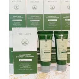 Thumbnail Dầu gội đầu thảo dược Weilaiya gừng detox da đầu và kích thích mọc tóc gấp đôi hiệu quả cho da đầu dầu 420ml 1