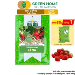 Thumbnail Hạt Giống Dâu Tây Đỏ GreenHome, Gói 0,05g~80 hạt, Chịu Nhiệt, Quả To, Dễ Trồng, Năng Suất Cao T17 1