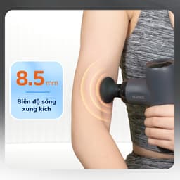 Thumbnail Máy Massage Cầm Tay Mini BUMAS M14 - Đầu Massage Silicon Kết Hợp Với 5 Mức Độ Massage Chuyên Dụng 2