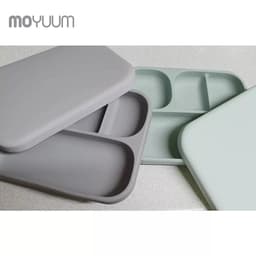 Thumbnail Khay ăn dặm MOYUUM Silicone cao cấp cho bé từ 6m có nắp đậy/ đế hít 3