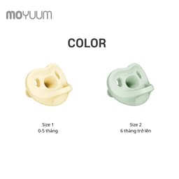 Thumbnail Núm ty giả MOYUUM chất liệu Silicone (bao gồm hộp đựng) size 0-5m/ 6m+ 1