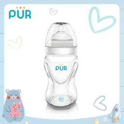 Thumbnail Bình sữa cổ rộng Pur Advanced Plus 250ml, có sẵn 1 núm size M (3-6th) trong bình 1