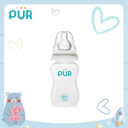 Thumbnail Bình sữa cổ thường Pur - Comfort Feeder 120ml  (Anti-Colic Feeding bottle), có sẵn 1 núm size M trong bình 1