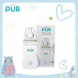 Thumbnail Bình sữa cổ thường Pur - Comfort Feeder 120ml  (Anti-Colic Feeding bottle), có sẵn 1 núm size M trong bình 3