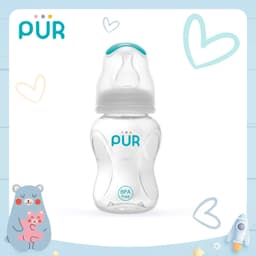 Thumbnail Bình sữa cổ thường Pur Advanced 125ml, 3 MÀU, có 1 sẵn núm S (0-3th) trong bình 1