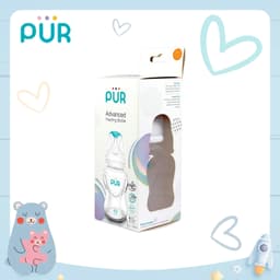 Thumbnail Bình sữa cổ thường Pur Advanced 125ml, 3 MÀU, có 1 sẵn núm S (0-3th) trong bình 2