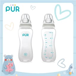 Thumbnail Bình sữa cổ thường Pur - Comfort Feeder  (Anti-colic Feeding bottle) 250ml (có sẵn 1 núm L=F cho bé trên 6th trong bình) 1