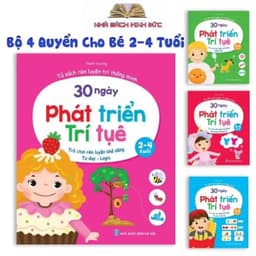 Thumbnail Sách Thiếu Nhi- Bộ 4 Quyển 30 Ngày Phát Triển Trí Tuệ Dành Cho Trẻ Từ 2 - 4 Tuổi Rèn Luyện Khả Năng Tư Duy Quan Sát 1