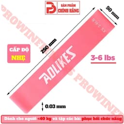 Thumbnail Dây miniband Aolikes kháng lực tập gym chân mông tay đùi cao su đàn hồi nam nữ 3