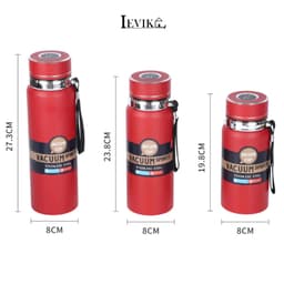Thumbnail Bộ Bình Nước Giữ Nhiệt Cute 600ml - 1000ml Inox 316 Nóng Lạnh 6 - 12 Tiếng Có Dây Đeo và  Lưới Lọc Trà Không Hiện Nhiệt 1