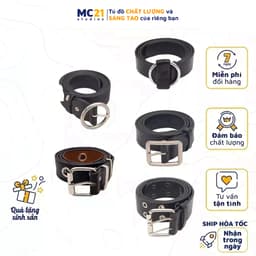 Thumbnail Thắt lưng da Unisex MINIONCLOTHING nam nữ Ulzzang phong cách Unisex Streetwear TL0 1