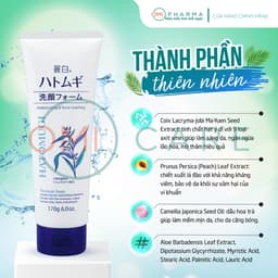 Thumbnail Sữa Rửa Mặt Dưỡng Ẩm & Làm Sáng Da Hatomugi The Facial Foam (170g) 2
