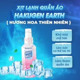 Thumbnail Xịt Lạnh Quần Áo Làm Mát Cơ Thể Hakugen Nhật Bản Nhiều Mùi Hương 100ml 1
