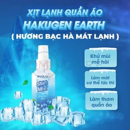 Thumbnail Xịt Lạnh Quần Áo Làm Mát Cơ Thể Hakugen Nhật Bản Nhiều Mùi Hương 100ml 2