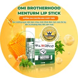 Thumbnail Son Dưỡng Ẩm Bạc Hà Dành Cho Môi Khô Và Nứt Nẻ Omi Brotherhood Menturm Nhật Bản (4g/Thỏi) 2