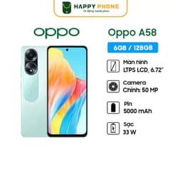 Thumbnail Điện thoại OPPO A58 (6GB/128GB) - Hàng Chính Hãng, Mới 100%, Bảo Hành 12 Tháng 2
