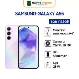 Thumbnail Điện thoại Samsung Galaxy A55 5G - Hàng Chính Hãng, Nguyên seal, Bảo Hành 12 Tháng 2