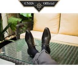 Thumbnail Giày Da Nam Oxford Gồm Hai Màu Thời Trang Công Sở Chất Liệu Da Bê Cao Cấp Thương Hiệu CNES (OF 005 S 65) 1