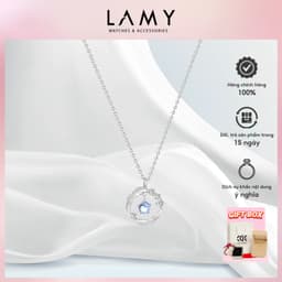 Thumbnail Dây chuyền bạc CDE Sparkling Feather Blue Necklace Silver CDE6076BE - Dây chuyền nữ Lông Vũ Đính Đá 1