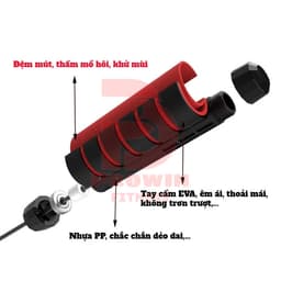 Thumbnail Dây nhảy lõi thép có tạ Prowin Fitness thế dục thể thao 2
