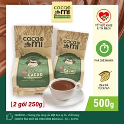 Thumbnail Bột ca cao sữa hoà tan 3in1 CACAOMI vị ngọt dịu thức uống sô cô la đậm đà cacao nguyên chất 500g/1kg 1