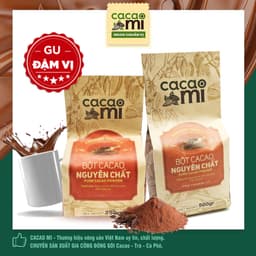 Thumbnail Bột ca cao nguyên chất không đường CACAOMI Premium pha chế thức uống socola trà sữa đậm vị cacao 1