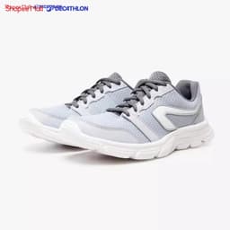 Thumbnail Giày chạy bộ thể thao nữ DECATHLON kalenji run one siêu nhẹ màu xám 8351800 1