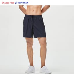 Thumbnail Quần short tập fitness fst 100 cho nam xanh navy DECATHLON DOMYOS mã 8529981 1