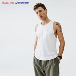 Thumbnail Áo thun thể thao tank top nam run dry kalenji chuyên chạy bộ, nhanh khô trắng 1