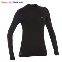 Thumbnail Áo thun lướt sóng dài tay chống tia cực tím cho nữ đen DECATHLON olaian mã 8485993 1