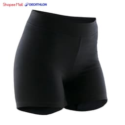 Thumbnail Quần short ôm sát tập gym fit+ 500 cho nữ đen DECATHLON DOMYOS mã 8511787 1