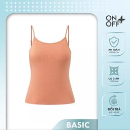 Thumbnail Áo hai dây nữ ONOFF chất liệu Cotton mềm mại, thấm hút mồ hôi tốt - 16IM24S019 1