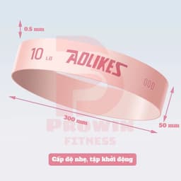 Thumbnail Dây kháng lực miniband Aolikes new 2025 tập gym, mông đùi, đá bóng chất liệu cao su 2