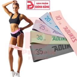 Thumbnail Dây kháng lực miniband Aolikes new 2025 tập gym, mông đùi, đá bóng chất liệu cao su 1