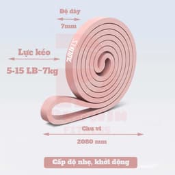 Thumbnail Dây kháng lực powerband Aolikes new 2025 tập gym yoga toàn thân chất liệu cao su chính hãng 3