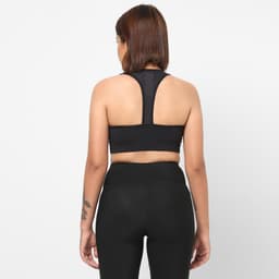 Thumbnail Áo bra tập cardio fitness 100 cho nữ DECATHLON Đen mã 8503299 4